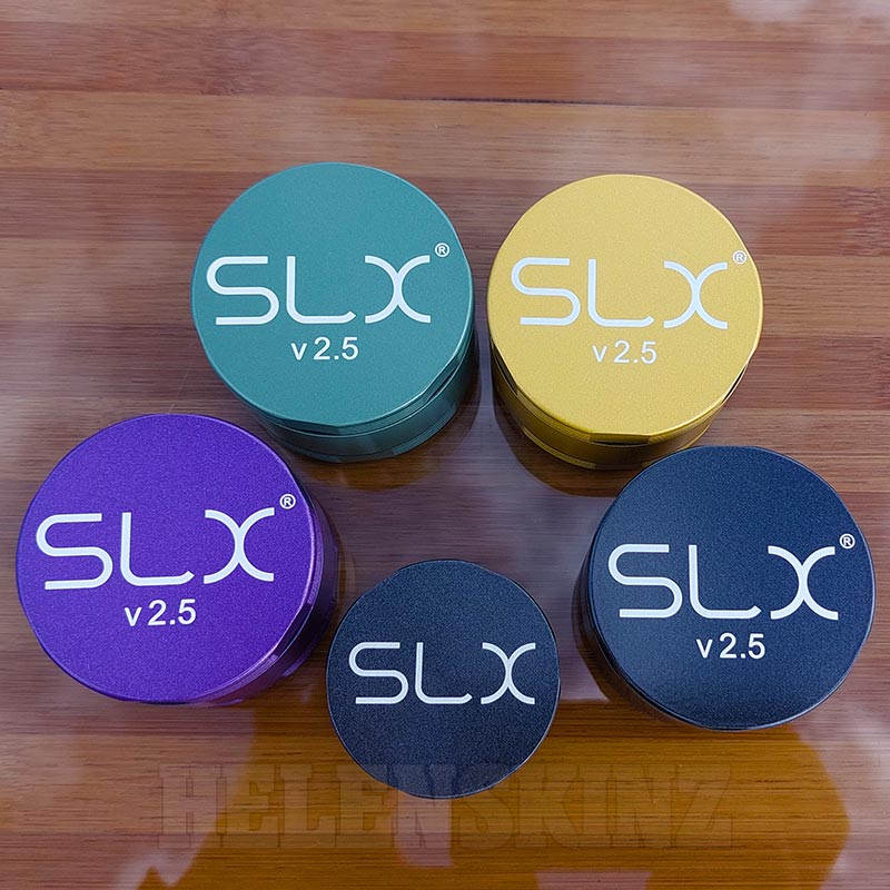 5 different SLX Non-Stick Herb Grinders Helenskinz NZ