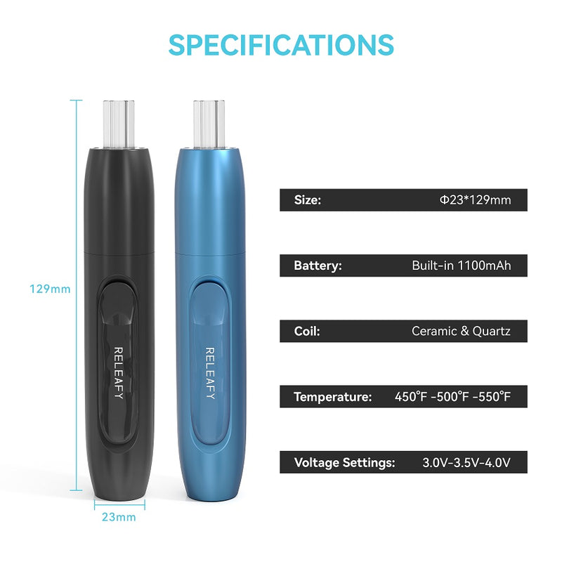Specs for Releafy Torch 2.0 Dab Pen NZ