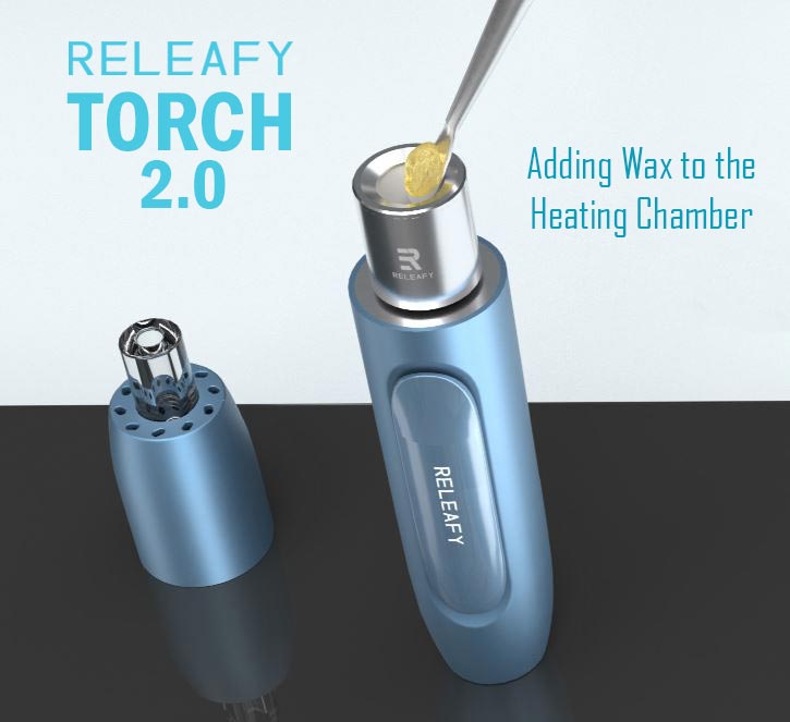 Releafy TORCH 2.0 Adding Wax to the Heating Chamber/Coil NZ