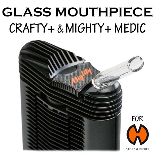 Glass & Titanium Mouthpiece Mod for S&B Mighty+ & Crafty+ Vapes NZ Glass & Titanium Mouthpiece Mod for S&B Mighty+ & Crafty+ Vapes NZ
