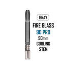 Gray Fire Glass 90mm Cooling Stem for DynaVap NZ