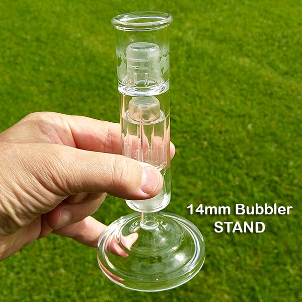 Glass HydraFoot Stands for Storing Bubblers NZ.