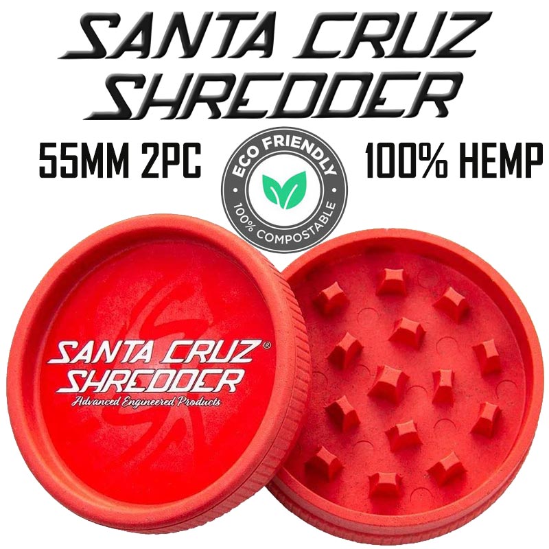 55mm Santa Cruz Shredder Biodegradable Hemp Grinder NZ