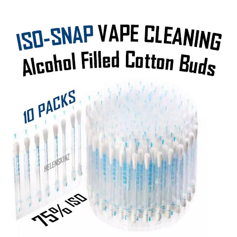 ISO-Snaps Alcohol Filled Cotton Buds - Q-Tips for Cleaning Vapes NZ