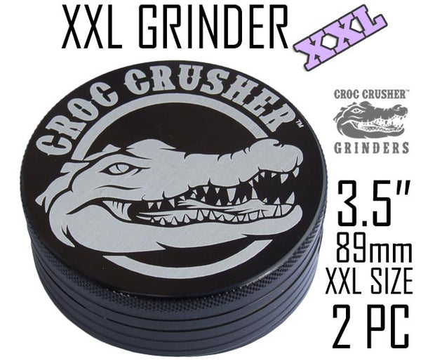 Croc Crusher Herb Grinder NZ - 3.5 inch 89mm XXL Size 2 Piece