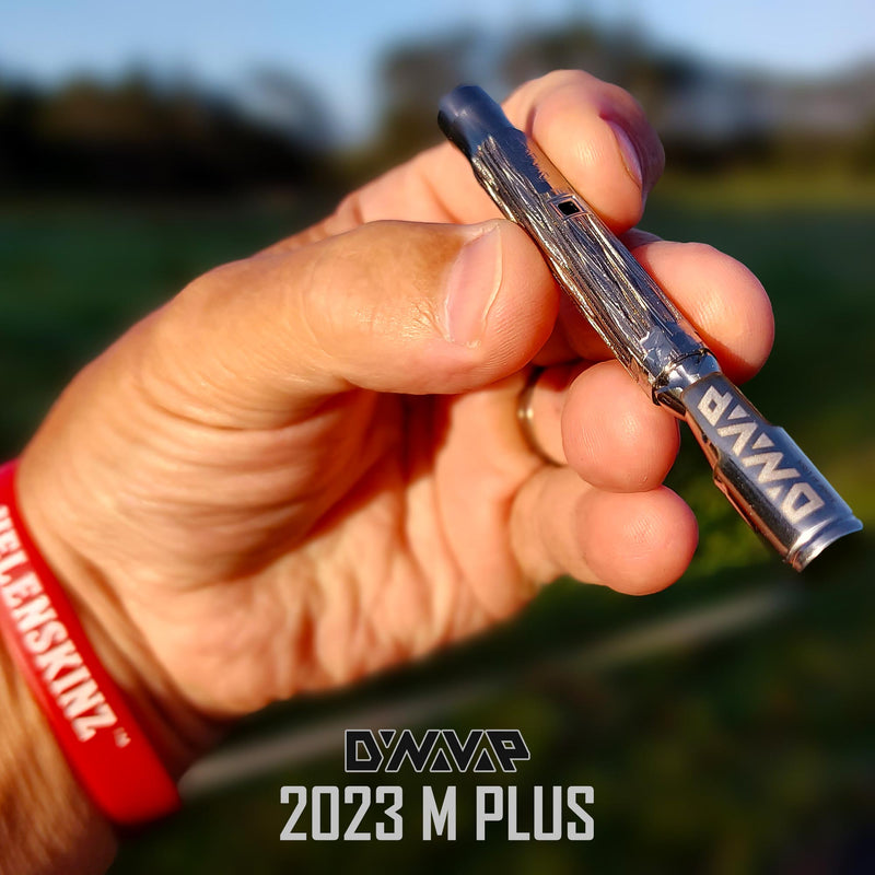 Holding a Stock Silver DynaVap 2023 The M Plus NZ