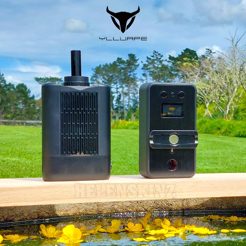 YLL V2.0 Heater and Angus Enhanced with Black Glass Stem