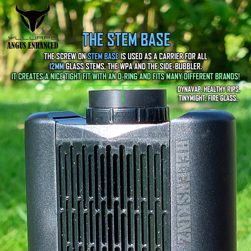 Glass Stem Holder Base allows many brands of stem