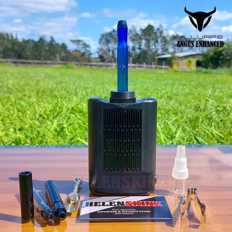 Blue Fire Glass Stem in Angus Enhanced Vape NZ