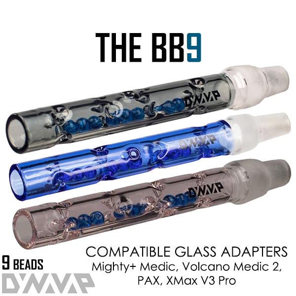 3 Colors Dynavap BB9 Beaded Glass Stems for 10 & 14mm Water Tools
