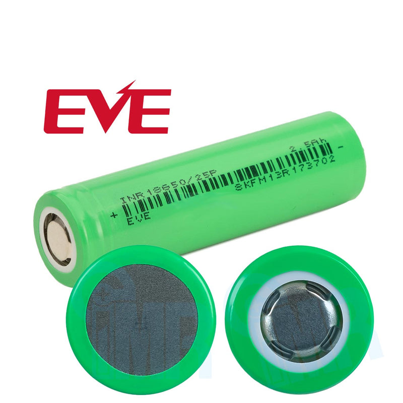 EVE 25P 18650 2500mAh 30A Vaporizer Battery