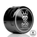 Black DRoo 3pc 55mm Grinderoo Grinder standing upright NZ