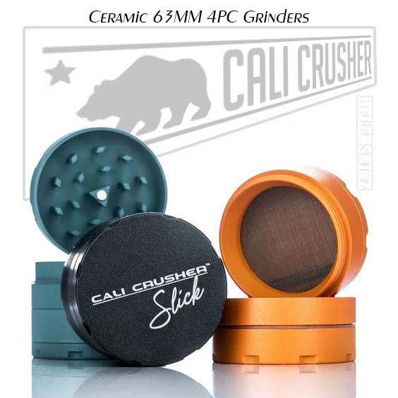 Teal & Orange Cali Crusher OG Slick 2.5" Grinder NZ