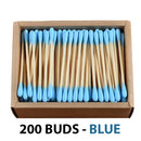 Blue Bamboo Stick Cotton Buds for Cleaning Herbal Vapes NZ