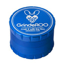 Blue grinder with GrindeROO branding NZ