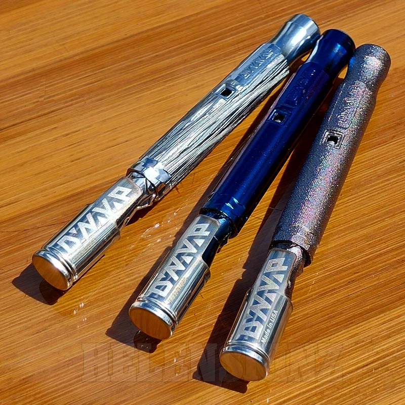 3 color options of 2023 M+ DynaVap Pens