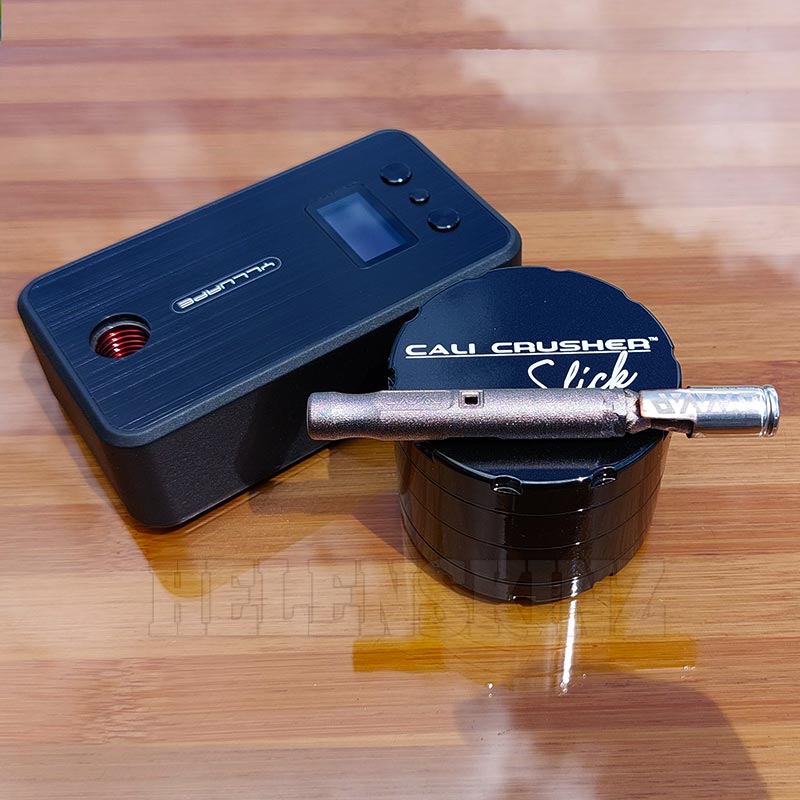Yllvape V2.0, Black Cali OG Slick Grinder with DynaVap 2023 M+ Nebulum & Quantium Pen NZ