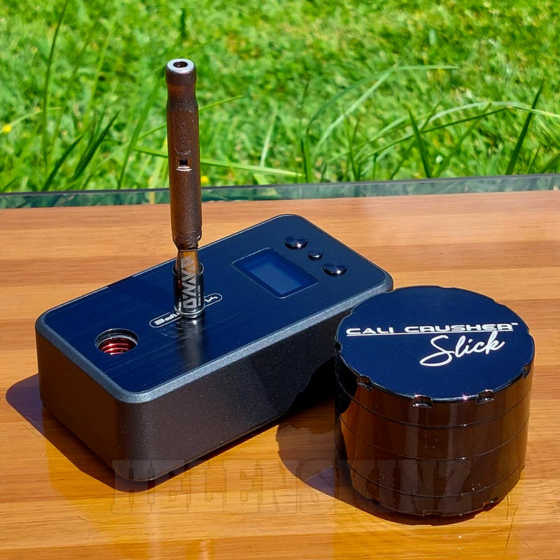 Cali OG Slick, Quantium DynaVap 2023 M Plus Vaporizer on Yllvape Heater V2.0 NZ