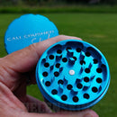 Teeth on the Blue Cali Crusher OG Slick Non-Stick Ceramic 4PC Grinder NZ