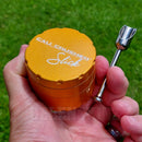 Titanium Scoop and Orange Cali OG Slick Grinder NZ