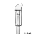 Clear POTV Glass Curved Mini Bubbler