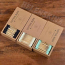 3 colors of Closeup of Colored Bamboo Stick Cotton Buds for Cleaning Herbal Vapes NZ