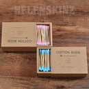 Pink & Blue Bamboo Stick Q Tips for Cleaning Herbal Vapes NZ