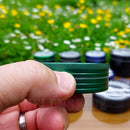 Side of Green 2PC Large Croc Crusher Herb Grinder NZ