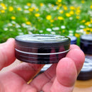 Side of Black 2PC Large Croc Crusher Herb Grinder NZ