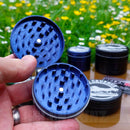 Opened Blue 2PC Large Croc Crusher Herb Grinder NZ