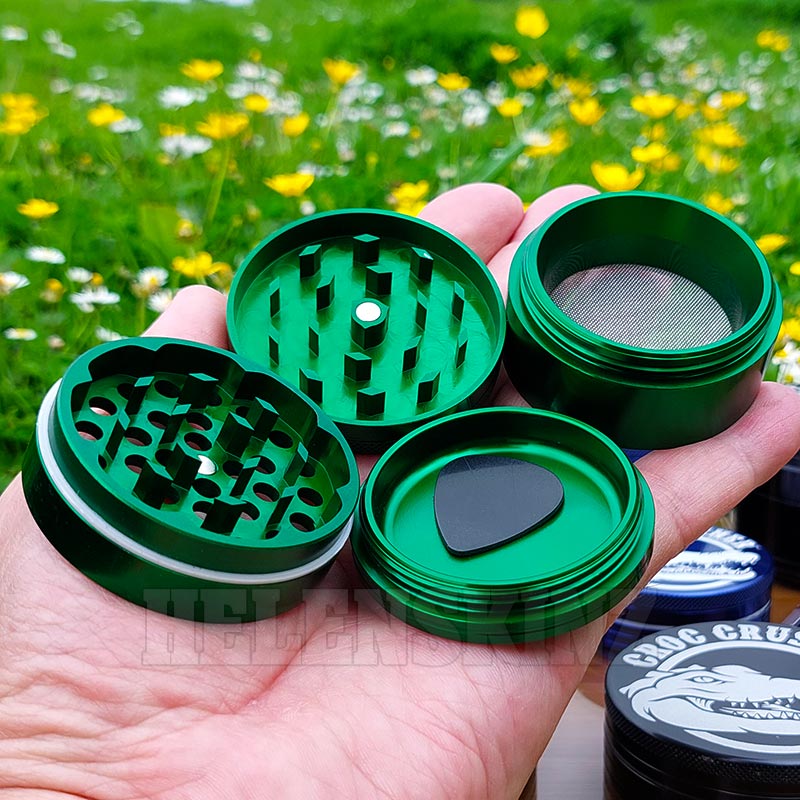 Croc Crusher 3.5 inch 4 Piece Herb Grinder