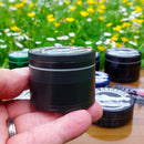 Side of Medium 4pc Gunmetal Croc Crusher Herb Grinder NZ