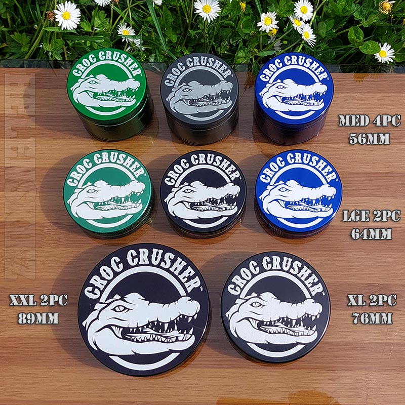 Comparison Chart for sizes of Croc Crusher Grinders NZ