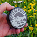 Front of Black XL Croc Crusher Herb Grinders NZ