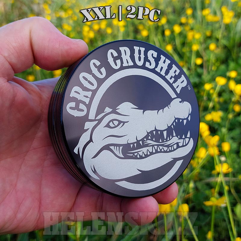 Croc Crusher Herb Grinder NZ - 3.5 inch 89mm XXL Size 2 Piece