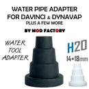 DaVinci MIQRO, IQ2, IQ3, IQC Vaporizer Rubber Water Adapter 14mm + 18mm