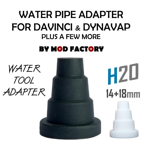 DaVinci MIQRO, IQ2, IQ3, IQC Vaporizer Rubber Water Adapter 14mm + 18mm