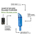Diagram of POTV Curved Mini Bubbler NZ