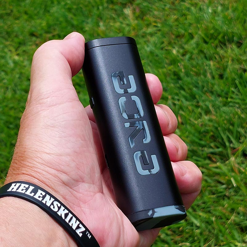 Holding a Black EYCE PV1 Dry Herb Vaporizer NZ