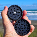 Showing the teeth inside the EasyRoo 3pc 63mm Non-Stick Grinderoo Grinder NZ