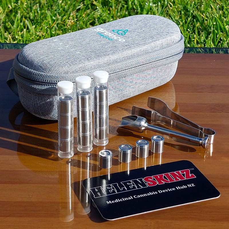 Grenco Medical Elite II Vape Case with Tubes of Dosing Capsules NZ