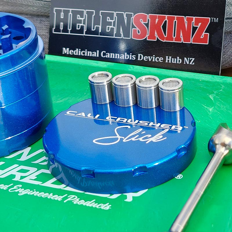 Dosing Capsules on Cali Crusher SLICK Herb Grinder NZ