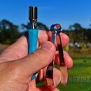 Metal Cap Tongs with FMJ on DynaVap THE B Cap NZ