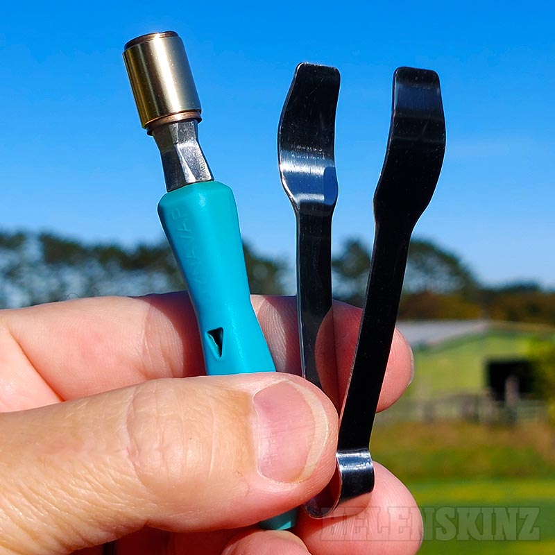 Metal Cap Tongs with FMJ on DynaVap THE B VAPE Cap NZ