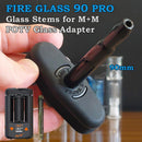 Fire Glass Stem in Mighty+ Medic Glass Adapter NZ