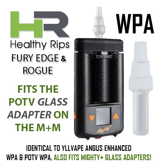 Healthy Rips FURY EDGE & ROGUE 3in1 Glass WPA for Mighty+ Medic Glass Adapter NZ