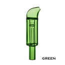 Green POTV Glass Curved Mini Bubbler