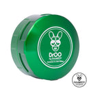 Front of Green DRoo 3 Piece 55mm Grinderoo Herb Grinder NZ