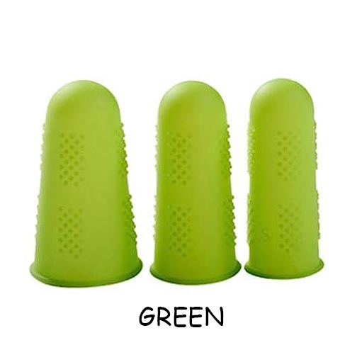 Green NoGoo Silicone Fingertips NZ
