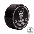 Black 2pc grinder with GrindeROO logo